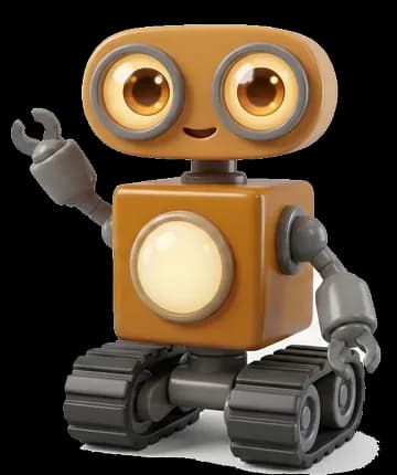 Ramanujam's mascot robot, waving